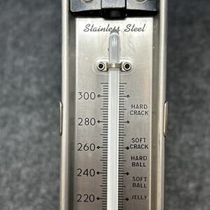 Vintage Taylor Stainless Steel Candy Thermometer USA Made Deep Fry Baking 4496